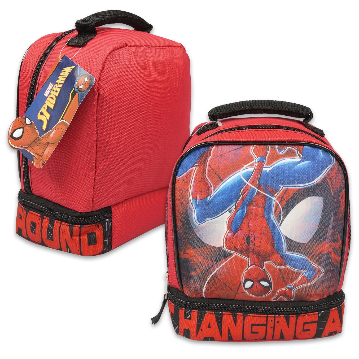 Spiderman Drop Bottom Lunch Bag