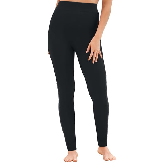 Avenue Women's Plus Size Rhinestone Leggings