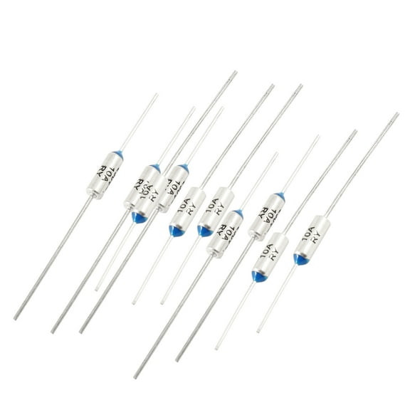 10 Pcs Electronic Component Cut Off 240 TF Temperature Thermal Fuses AC250V 10A
