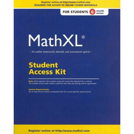 Mathxl Standalone Access Card (6-Month Access) (Other)