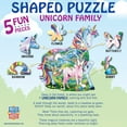 thumbnail image 4 of MasterPieces 100 Piece Shaped Jigsaw Puzzle - Unicorn Family - 14"x19", 4 of 5