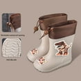 thumbnail image 2 of WZEIIOT Toddler Boys Boots Cute Cartoon Dinosaur Print Non Comfortable Rain Boots Kids Baby Boys Girsl Outdoor Play Summer Waterproof Boots, 2 of 9