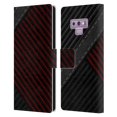 thumbnail image 1 of Head Case Designs Officially Licensed Alyn Spiller Carbon Fiber Stitch Leather Book Wallet Case Cover Compatible with Samsung Galaxy Note9 / Note 9, 1 of 6