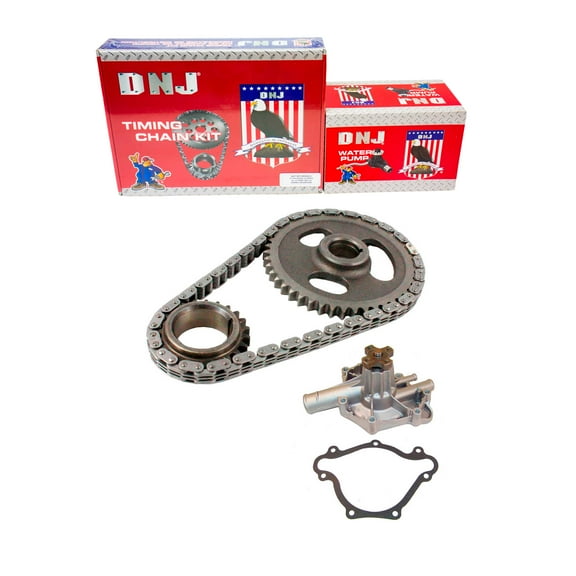 DNJ TK1153AWP Timing Chain Kit with Water Pump Fits Cars & Trucks 81-89 Chrysler 5.2L V8 OHV