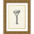 thumbnail image 1 of Uppsala Studio 18x24 Gold Ornate Wood Framed with Double Matting Museum Art Print Titled - Shaken-Not Stirred, 1 of 4
