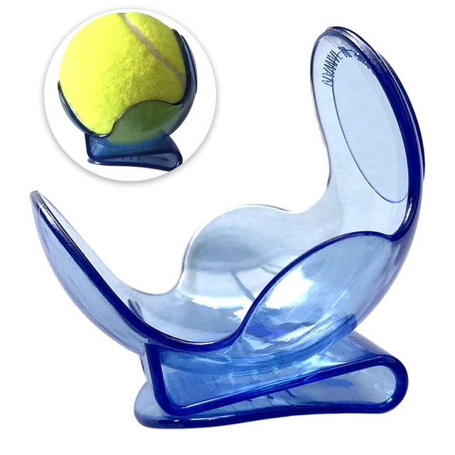 Clip para pelotas de tenis 1 pieza de soporte de pelota de entrenamiento de tenis de plástico transp POWERTI Clip para pelotas de tenis