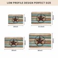 thumbnail image 5 of Teal Brown Texas Star Door Mat Indoor Outdoor, Country Farmhouse Wooden Non Slip Welcome Mat with Rubber Backing, Absorbent Fabric Front Door Mats Entryway Rug for Home Patio Entrance 20"x31.5", 5 of 9
