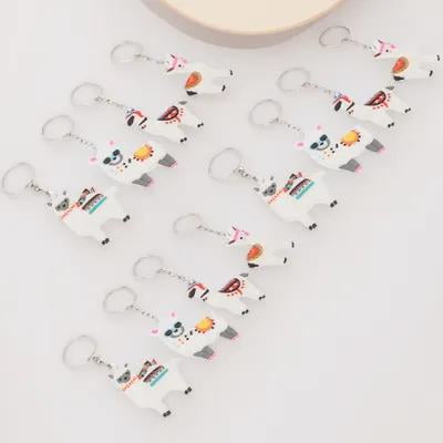 unbranded 24Ud Keyrings De Alpaca En PVC Con Colgante Decorativo Para Y Escolar