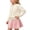 White, variant on WAVSUF Kids Girls Sweater Sets 2 Piece, Long Sleeve Pullover and Skirts Fall Knitted Trendy Outfits White 7-8