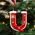 thumbnail image 1 of 26 Letters Christmas Tree Ornaments, Personalized Christmas Pendant, Holiday Hanging Decoration, 1 of 4