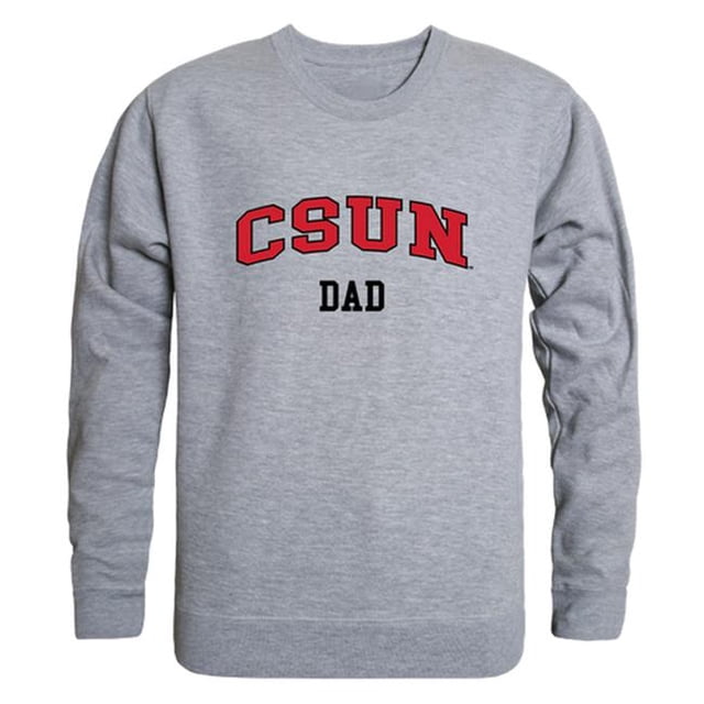 W Republic 562-166-HGY-04 Chandail en Molleton Col Rond pour Hommes Cal State Northridge Matadors, Gris Chiné - Extra Large
