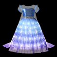 thumbnail image 5 of Vestido de princesa con luz LED para niña, disfraz de Disney para fiesta de Halloween, Elsa, Anna, sirena, Blancanieves, Rapunzel, Carnaval, 5 of 5