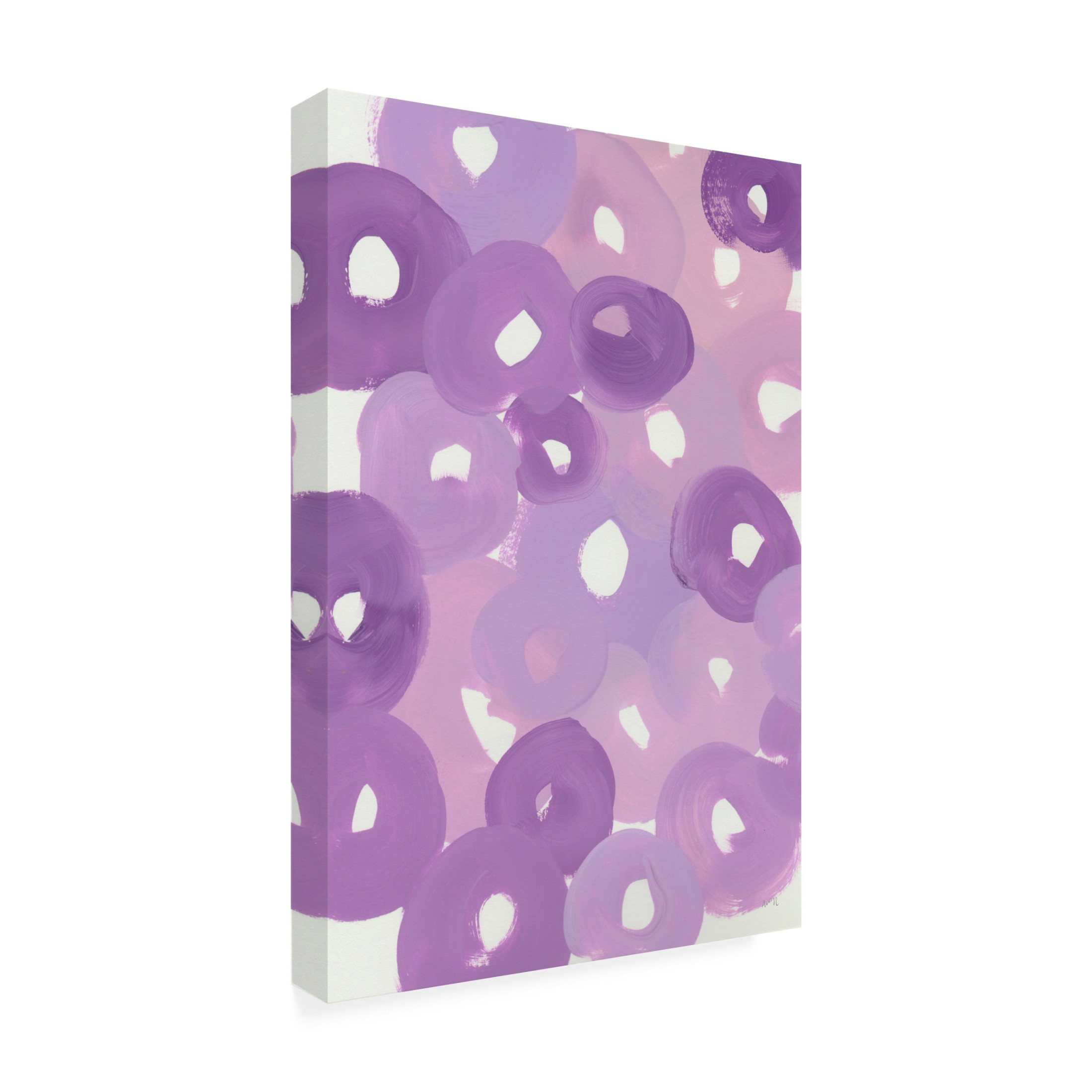 Trademark Fine Art Ania Zwara Circle Strokes Canvas Wall Art