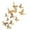 Gold, variant on 3D Butterfly Wall Decor,Butterflies Decorations Sticker,12Pcs 3 Sizes Hollow Mariposas for Party Cake Bedroom Living Room Floor,Simply DIY Murals Decorativas Para Pared