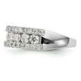 thumbnail image 3 of 14K White Gold Ring Band Wedding Diamond Round , Size 9, 3 of 7