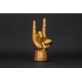 thumbnail image 6 of Luckies Headphone Stand | Rock On Hand Holder | Desk Tidy & Rock Gifts | Gold, 6 of 6