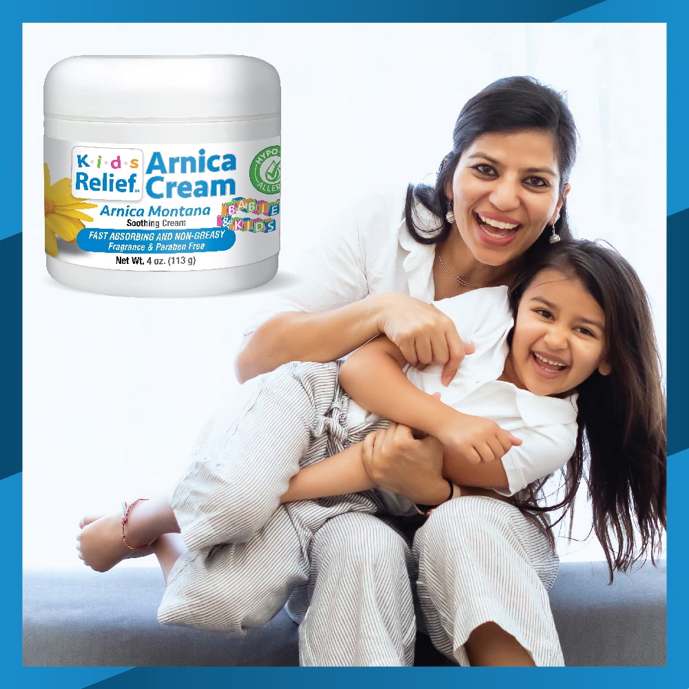 Kids Relief™ Arnica Cream, Natural, Soothing, Non-Greasy, Hypo-Allergenic and Unscented for Bumps and Bruises, 4 oz