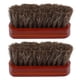 thumbnail image 1 of 2X Manejar de Madera Cepillo de Barba de Pelo de Caballo Natural Bigote Cepillo de Barba Facial Brocha de Afeitar, 1 of 5
