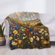 thumbnail image 3 of Fotbe Vibrant Wildflower Meadow Manta de Franela con Estampado, Manta Ultrasuave para Cama, Sofá, Auto, Hipoalergénica y Antibolitas-40"x30", 3 of 6