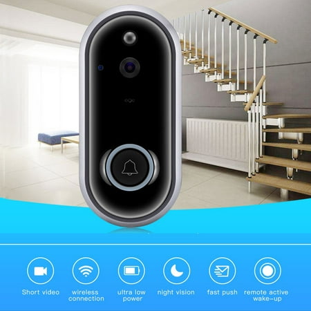 Ring Doorbell HD Wi-Fi Video Doorbell Smart Doorbell Visual Ring Intercom Secure Camera Wireless Grey (Ring Doorbell Best Price)