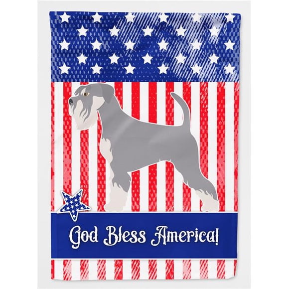 Carolines Treasures BB8431CHF Schnauzer Drapeau de Maison en Toile Américaine