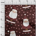 thumbnail image 2 of oneOone Rayon Maroon Fabric Kawai Fabric For Sewing Printed Craft Fabric By The Yard 56 Inch Wide-FO, 2 of 5