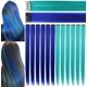thumbnail image 1 of Rhyme 12 piezas de postizos de color azul verde azulado para fiesta de princesa, extensión de pelo con clip para niñas americanas, piezas de peluca para niños (azul verde azulado), 1 of 1
