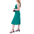 thumbnail image 5 of Nine.Eight Women's Sleeveless V-Neck Satin Midi Dress, Sizes XS-2XL, 5 of 5