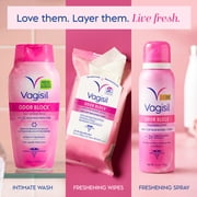 (3 pack) Vagisil Feminine Wash for Intimate Area Hygiene, Odor Block, Gynecologist Tested, Hypoallergenic, 12 fl oz,