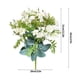 thumbnail image 2 of Decoración floral artificial Centro de mesa Hogar Hotel Ramo de flores falsas Fiesta de bodas Flor de tela de seda, Blanco kenally HA6704-01B, 2 of 6