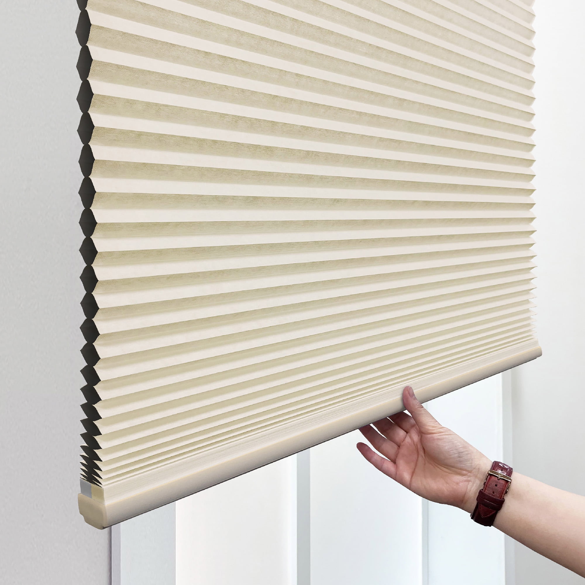 Regal Living Alabaster Blackout Cordless Cellular Shade 54.5" W x 72" L