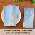 thumbnail image 6 of Iauyy Satin Napkins Set of 1- Sailboat at Sea DIY Printing Decoration Cloth Napkin- Easy Care for Home/Party, 6 of 8
