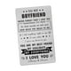 thumbnail image 5 of Tarjeta de regalo de aniversario, billetera grabada, billetera con inserto de tarjeta, billetera de metal Love Note Estilo E, 5 of 9
