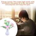thumbnail image 3 of Bewildely Night Light Flower Sensor Control Decor Bedside Lamp Kids Home LED 0.5W Glow Wall Socket 220V Bedroom Type3 NO3 Bewildely LED0885-09B, 3 of 6