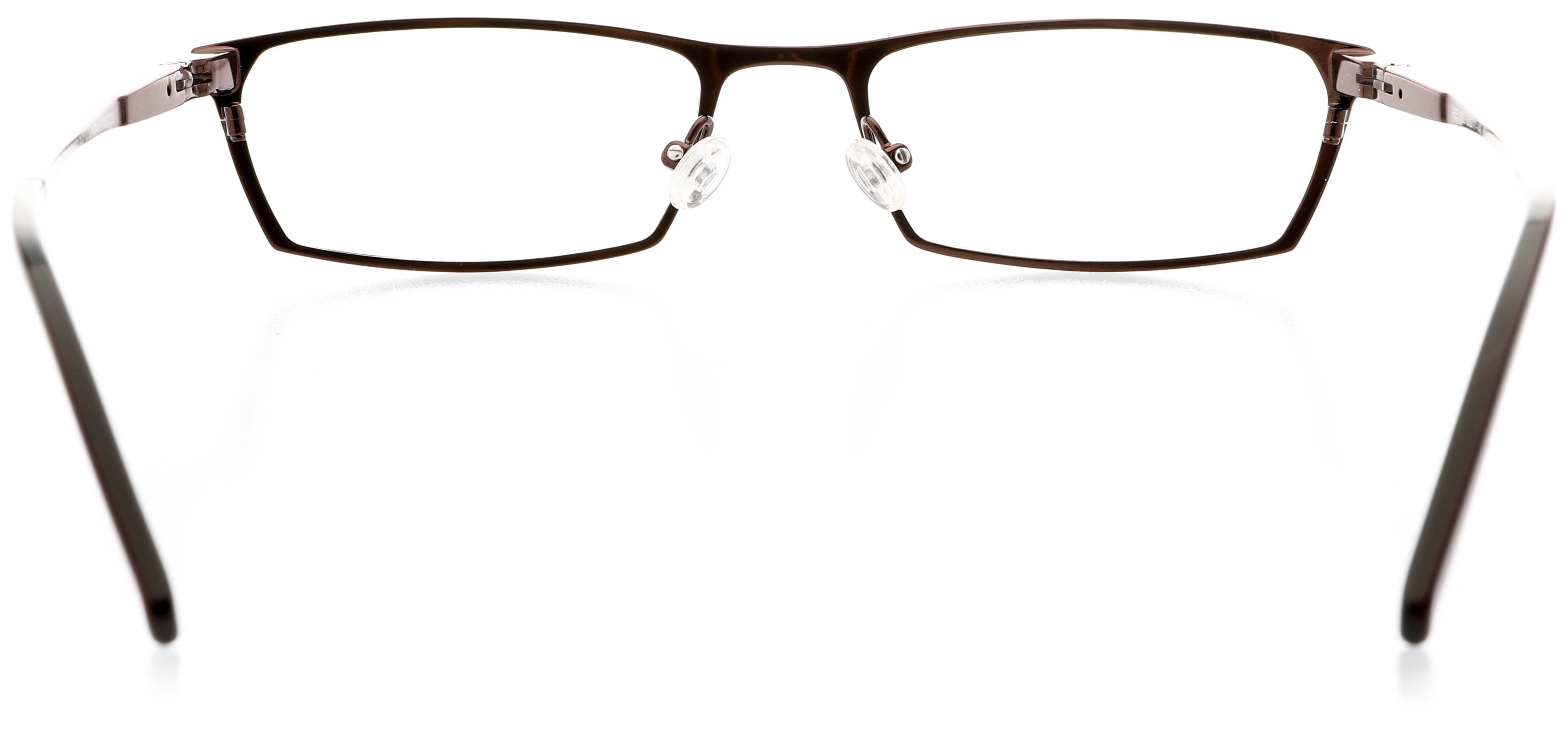 Unisex Optical Eyewear - Rectangle Shape, Metal Full Rim, Red Lust