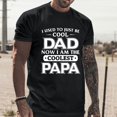 thumbnail image 2 of JLFKNG Mens Tee Shirts Casual Fathers Day Style Printed Tees Soft Comfortable T Shirt Round Neck Short Sleeve Breathable Slim Fit Suitable For Vacation, 2 of 6
