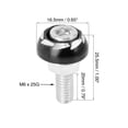 thumbnail image 2 of Unique Bargains 10pcs 6mm Metal Motorcycle License Plate Frame Bolt Screw Fastener, 2 of 6