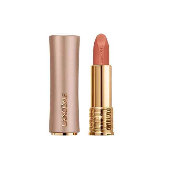Lápiz labial mate hidratante L'Absolu Rouge Intimatte de Lancôme, fórmula ligera y que se puede construir con un suave acabado mate, hasta 24 horas de comodidad, 340 Lovers Whispers