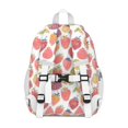 thumbnail image 3 of White Strawberry Plants Fruit Backpack for School,Cute School Bag,Schoolbag with Adjustable Shoulder Straps & Padded Back,15"x11.42"x5.5", 3 of 6