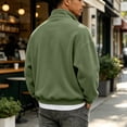 thumbnail image 5 of OIOLOYJM Sweatshirt for Men Vintage Quarter Zip Long Sleeve Collared Loose Fit Soft Pullover Shirts Vintage Big and Tall Winter Fashion Warm Comfortable Outfits, 5 of 5