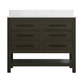 thumbnail image 5 of Elegant Kitchen and Bath 42 inch Single Bathroom Vanity in Mocha Brown with backsplash, 5 of 10