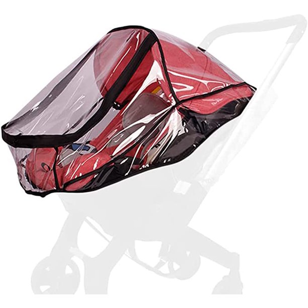 Funda De Lluvia Para Asiento De Automóvil, Accesorio Universal Para Cochecito De Bebé, Impermeable, Protección Contra El Viento, Protege Del Polvo Y La Nieve (gris