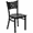 Mahogany Wood Seat/Black Metal Frame, variant on Flash Furniture HERCULES Series Black Coffee Back Metal Restaurant Chair - Black Vinyl Seat