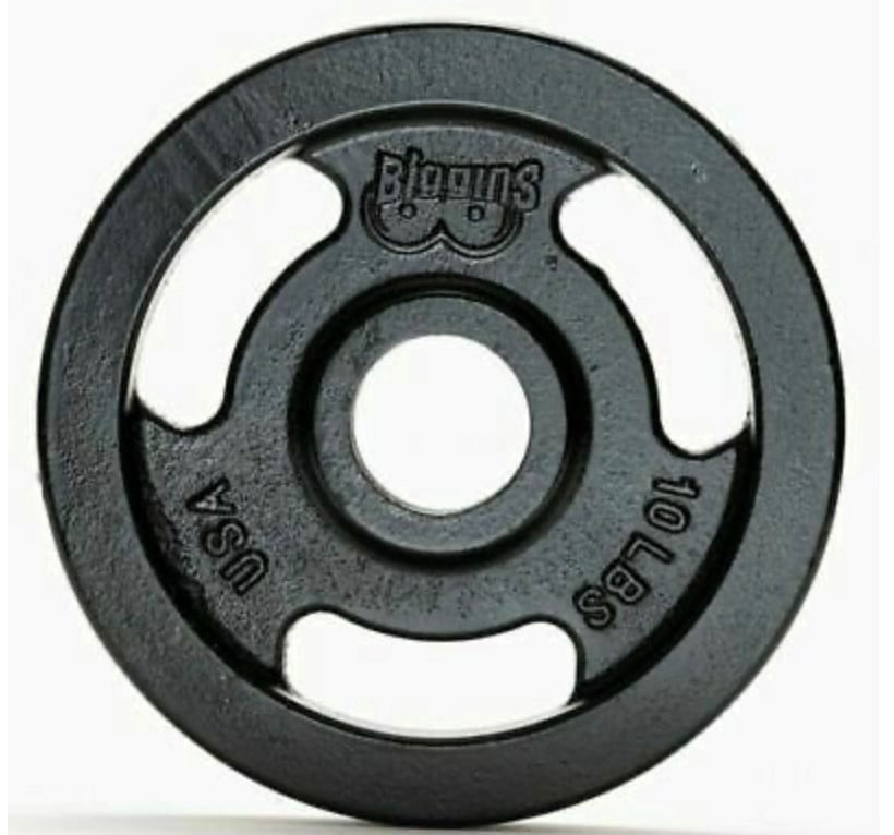 Biggins Iron Olympic Cast Iron Weight Plates, Single, 10 lb.