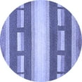 thumbnail image 1 of Ahgly Company Indoor Round Abstract Blue Modern Area Rugs, 5' Round, 1 of 4