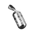 thumbnail image 5 of Yunhgft Pendant Cremation Holder Open Engraved Memorial Jewelry Titanium Steel Charm for Silver, 5 of 7