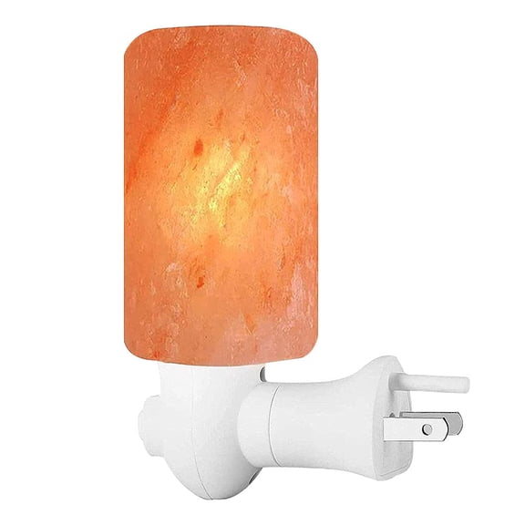 Pride of India Crystal Salt Night Lamp in Cylinder Shape - Made w/ Naturally Occurring Himalayan Pink Salt