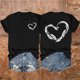thumbnail image 3 of Tops Cortos para Mujeres Casual Impreso Cuello Redondo, Camiseta Ligera de Manga Corta para Diario, Fiesta Y Verano de Primavera, 3 of 3