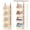 Beige, variant on GIRACOA 4 Shelf Hanging Closet Organizer, Modular Detachable Hanging Shelves for Clothes & Shoes, Space-Saving Collapsible Wardrobe Organizer for Dorm, RV & Nursery(Beige)
