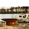 thumbnail image 2 of Fire Pit Art AS 36-Wood Burning 12 x 36 in. Asia Fire Pit, Iron Oxide Patina - Wood Burning, 2 of 6